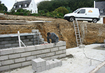 Réalisation des fondations à Fontenay-près-Vézelay